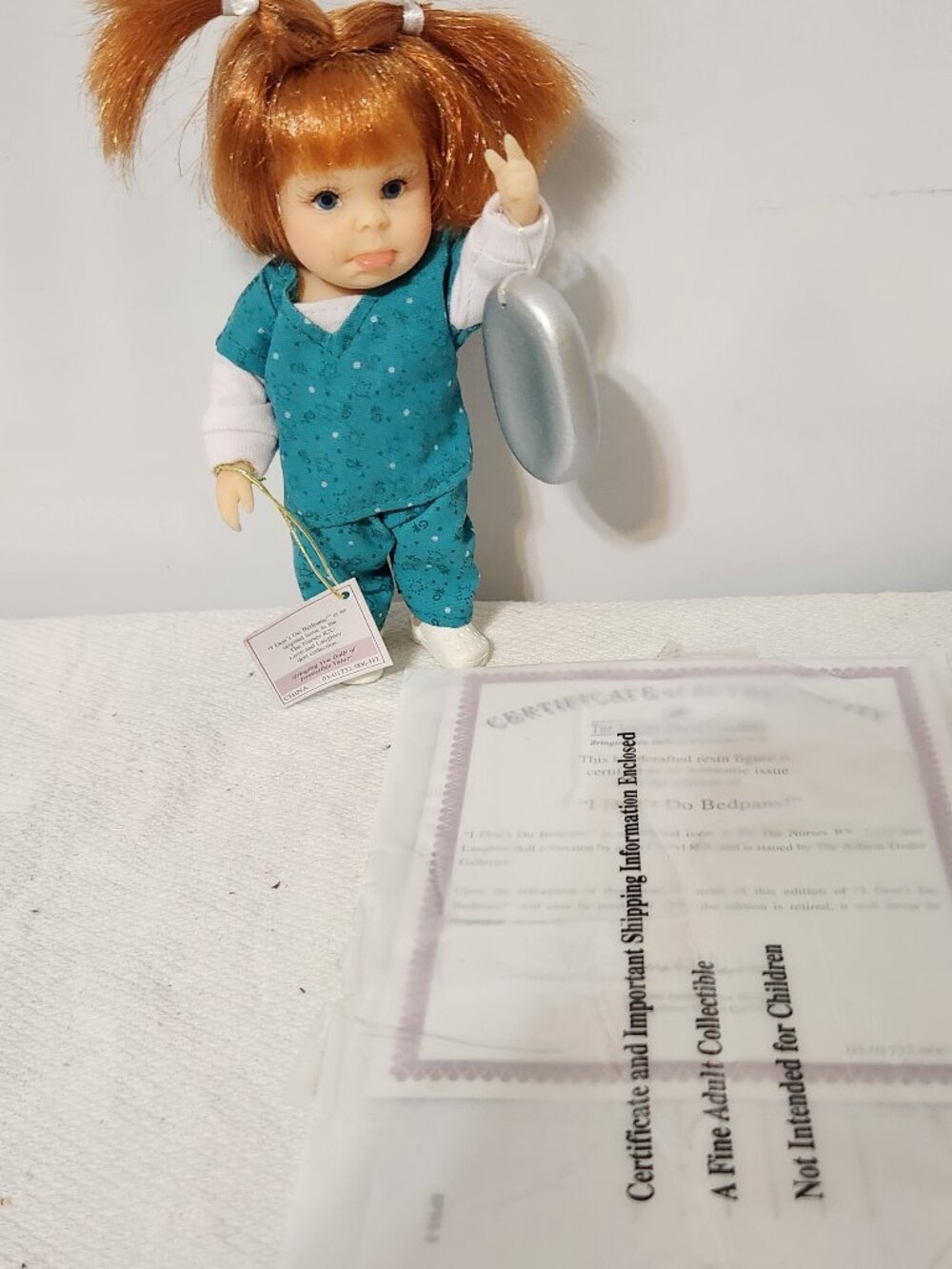 RARE The Ashton-Drake Galleries Doll Nurse "I Don't Do Bedpans!" 5.5 In - No Box